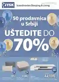 JYSK rasprodaja do 70% nameštaj i oprema za dom akcija do 31.03.2026
