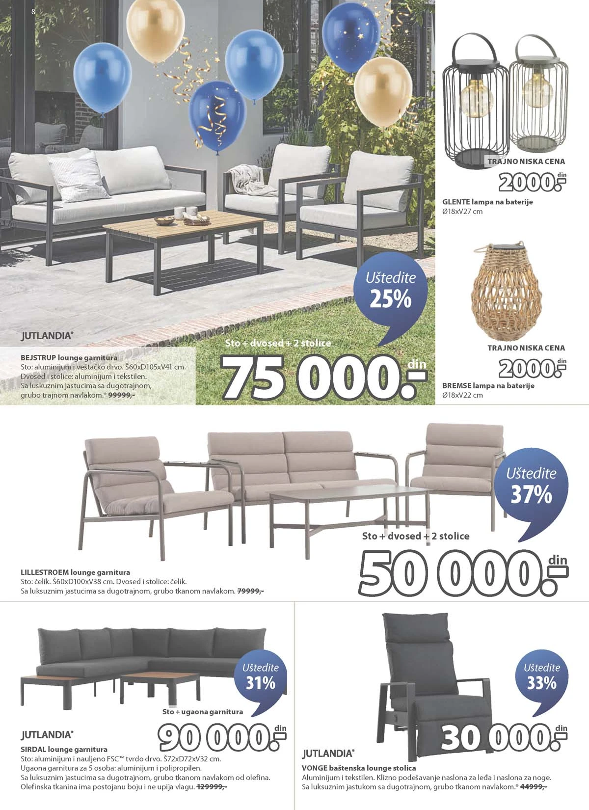 JYSK akcijska ponuda strana 8 JYSK katalog sniženja do 31.03.2026 strana 8 dekoracija i oprema za dom
