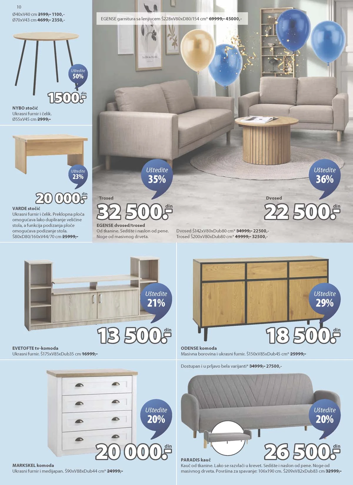 JYSK akcija do 70% strana 10 JYSK katalog sniženja do 31.03.2026 strana 10 nameštaj za dom