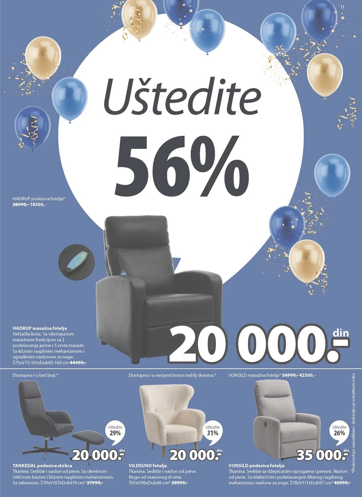 JYSK katalog ponuda strana 11 JYSK katalog sniženja do 31.03.2026 strana 11 nameštaj i dekoracija