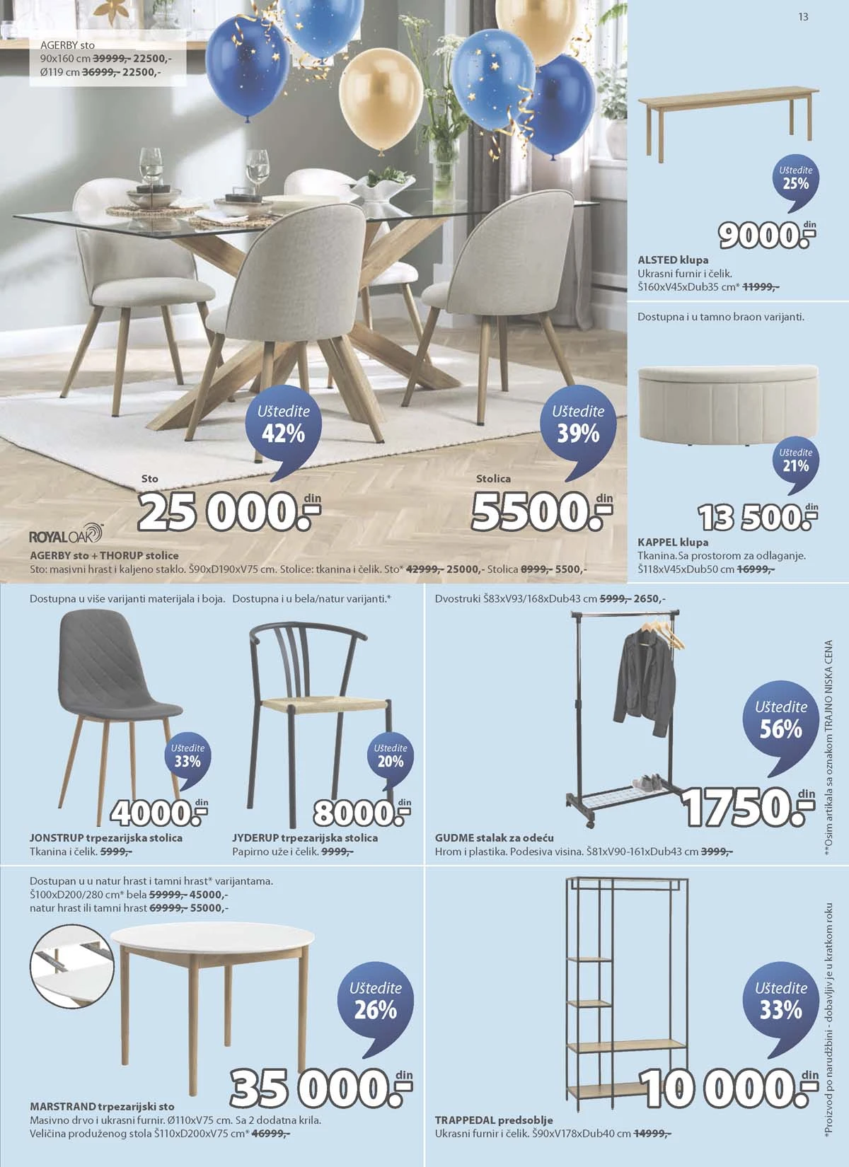 JYSK katalog akcija strana 13 JYSK katalog sniženja do 31.03.2026 strana 13 nameštaj i oprema za dom