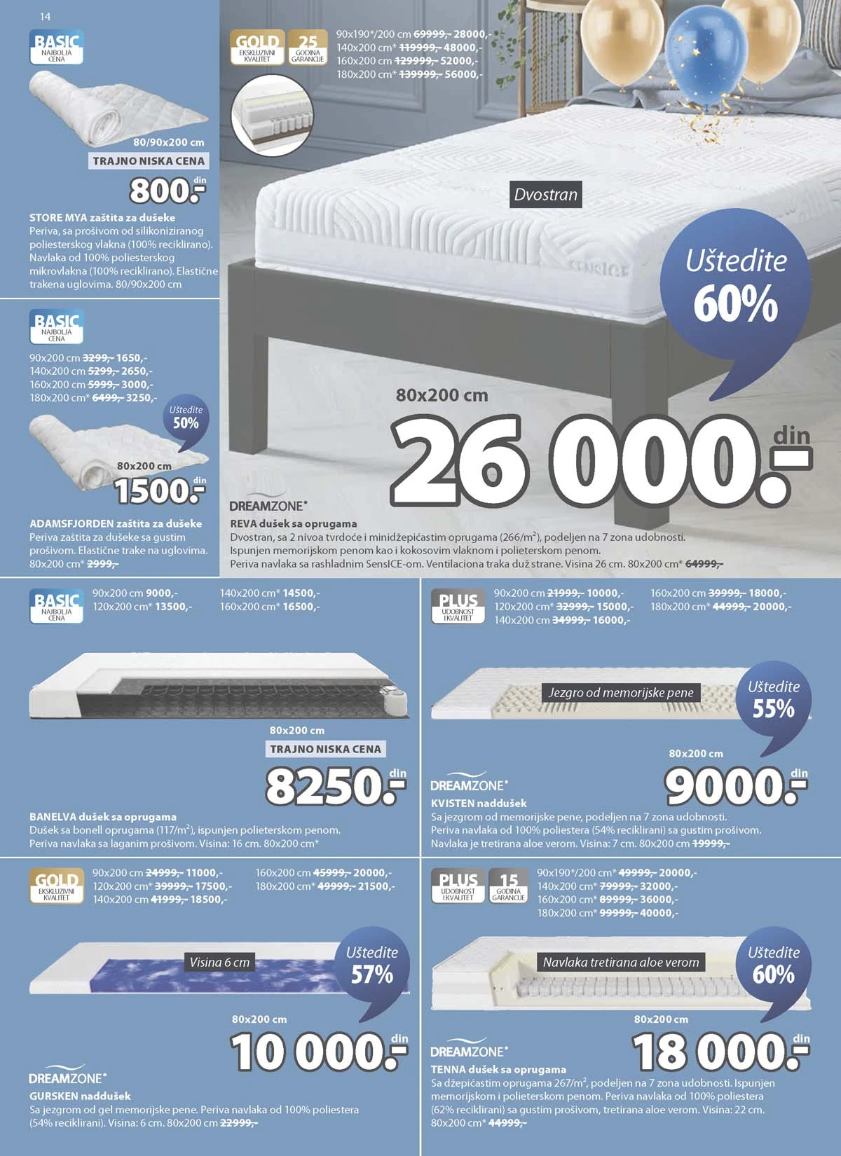 JYSK akcijska ponuda strana 14 JYSK katalog sniženja do 31.03.2026 strana 14 nameštaj i dekoracija