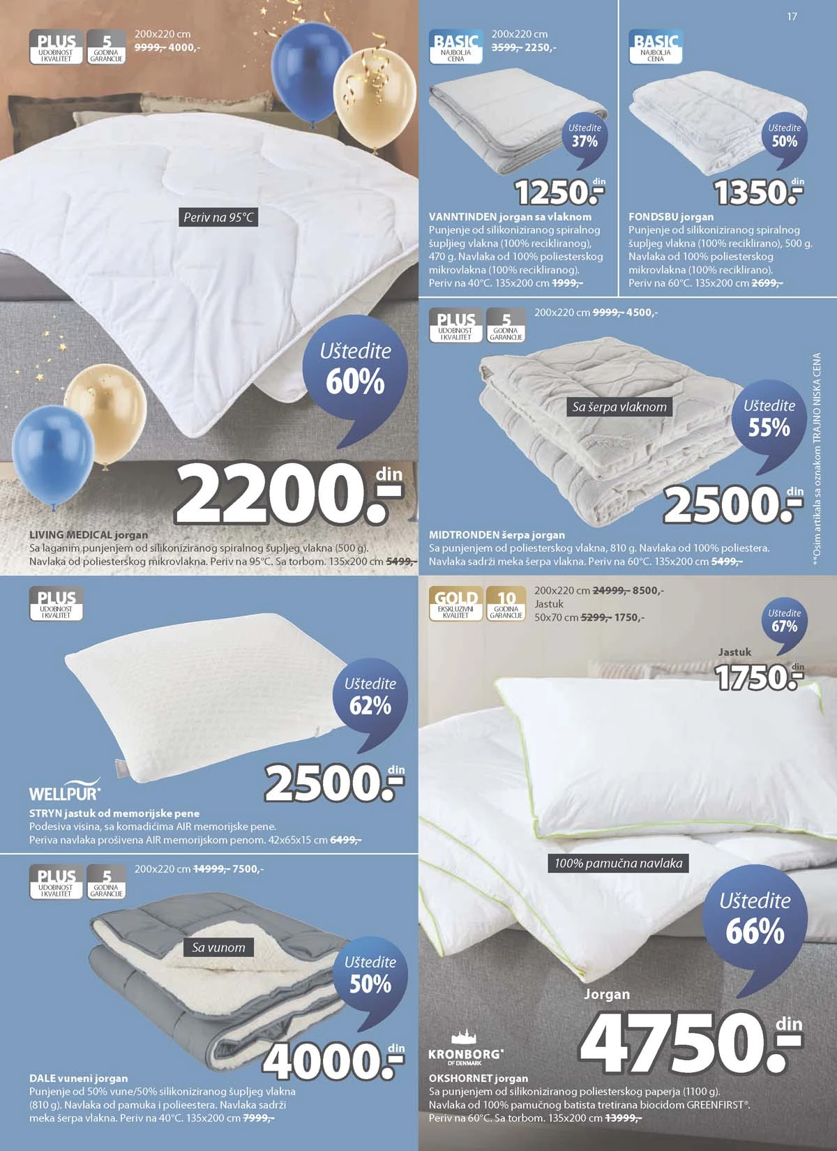 JYSK ponuda strana 17 JYSK katalog sniženja do 31.03.2026 strana 17 nameštaj za spavaću sobu