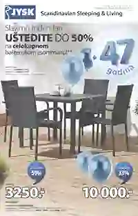 JYSK akcija do 50% baštenski nameštaj sniženja stolovi stolice ležaljke do 05.05.2026