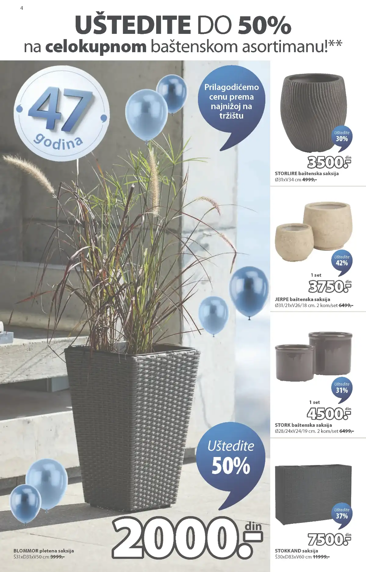 JYSK akcija do 50% baštenske garniture i oprema za dvorište strana 4