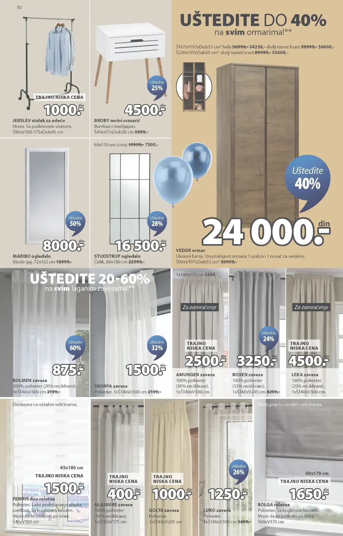 JYSK akcija do 50% baštenski stolovi stolice ležaljke strana 10