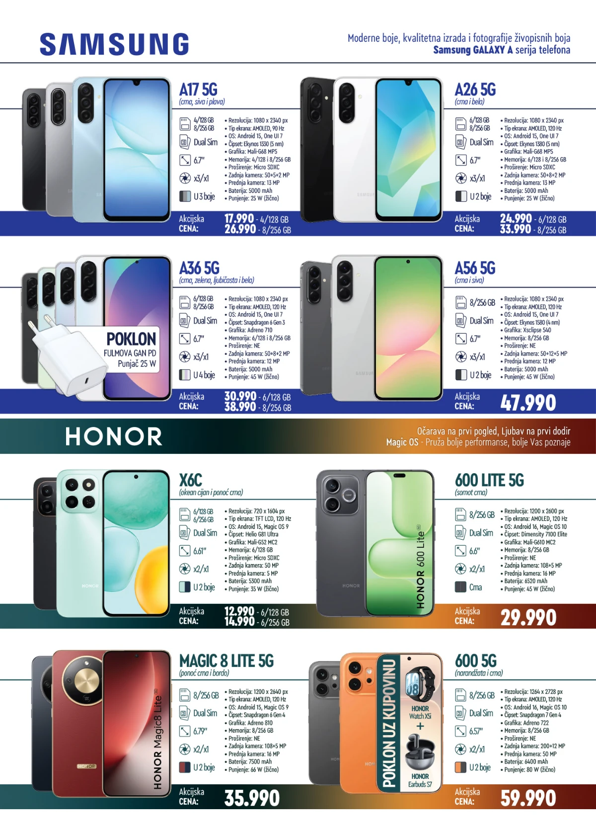 Kondor AS katalog maj 2026 Samsung A17, A26, A36 i A56 telefoni akcija strana 2