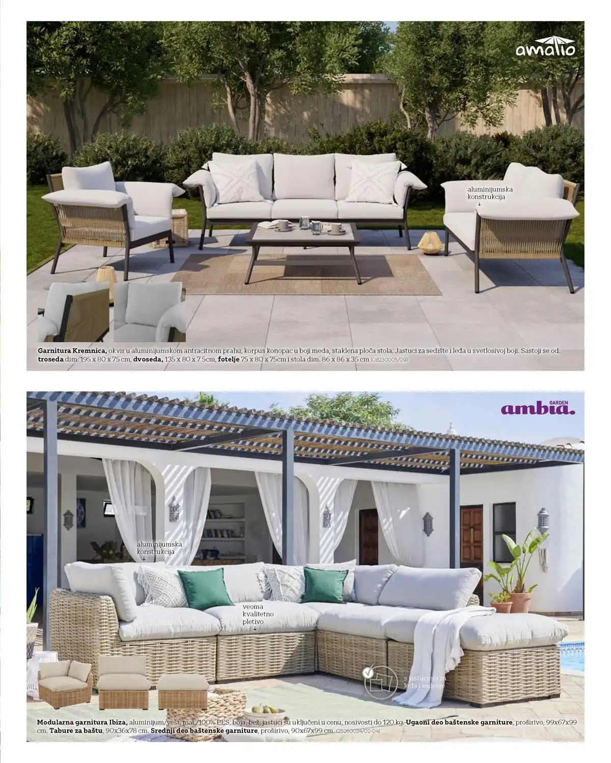 Lesnina akcija 2026 baštenski nameštaj -22% – strana 5 Lesnina katalog 2026 baštenski nameštaj sniženje 22% – strana 5