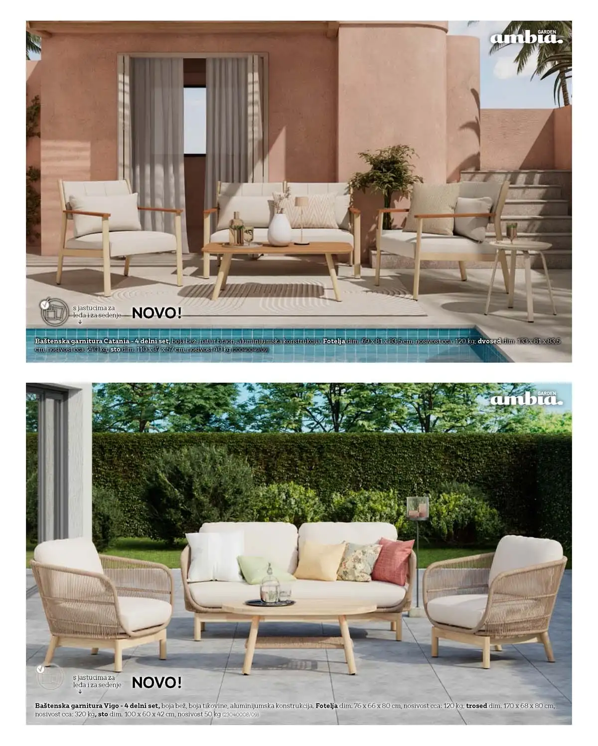 Lesnina akcija 2026 baštenski nameštaj -22% – strana 9 Lesnina katalog 2026 baštenski nameštaj sniženje 22% – strana 9