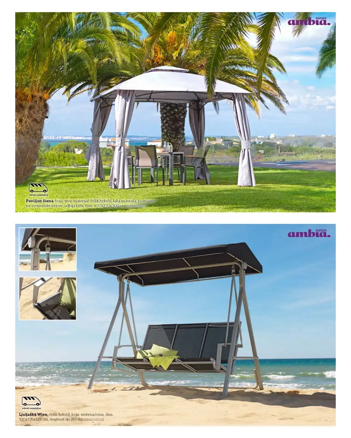 Lesnina akcija 2026 baštenski nameštaj -22% – strana 15 Lesnina katalog 2026 baštenski nameštaj sniženje 22% – strana 15