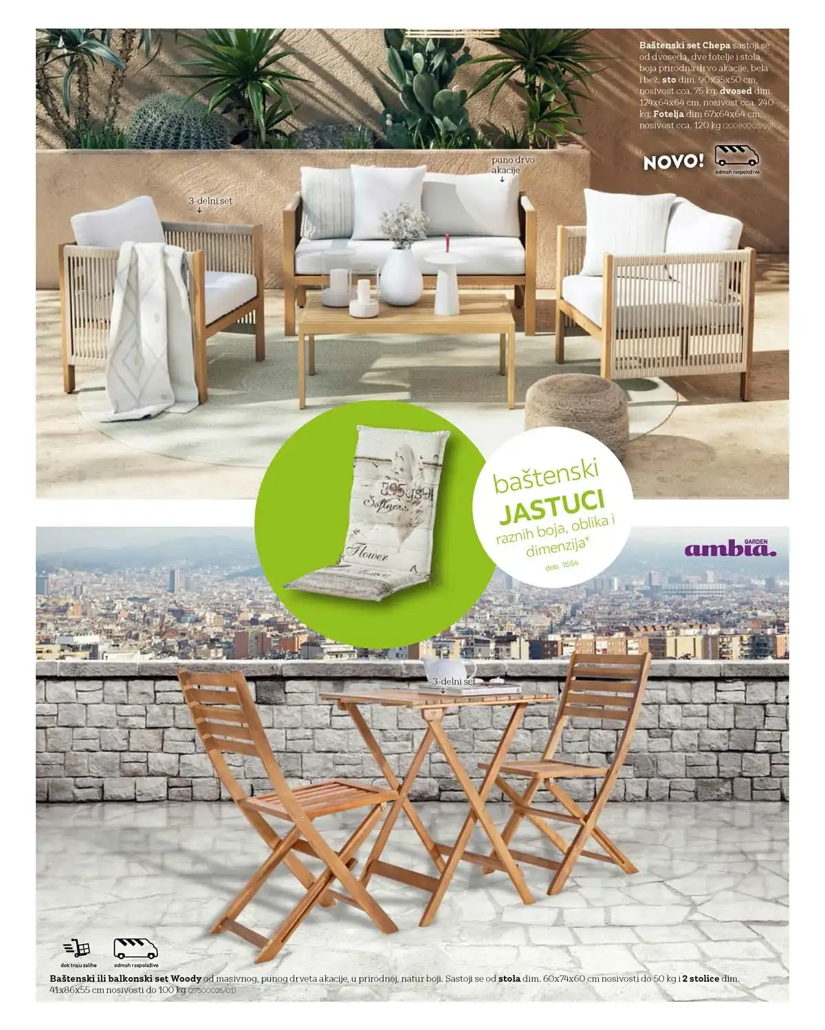 Lesnina akcija 2026 baštenski nameštaj -22% – strana 21 Lesnina katalog 2026 baštenski nameštaj sniženje 22% – strana 21