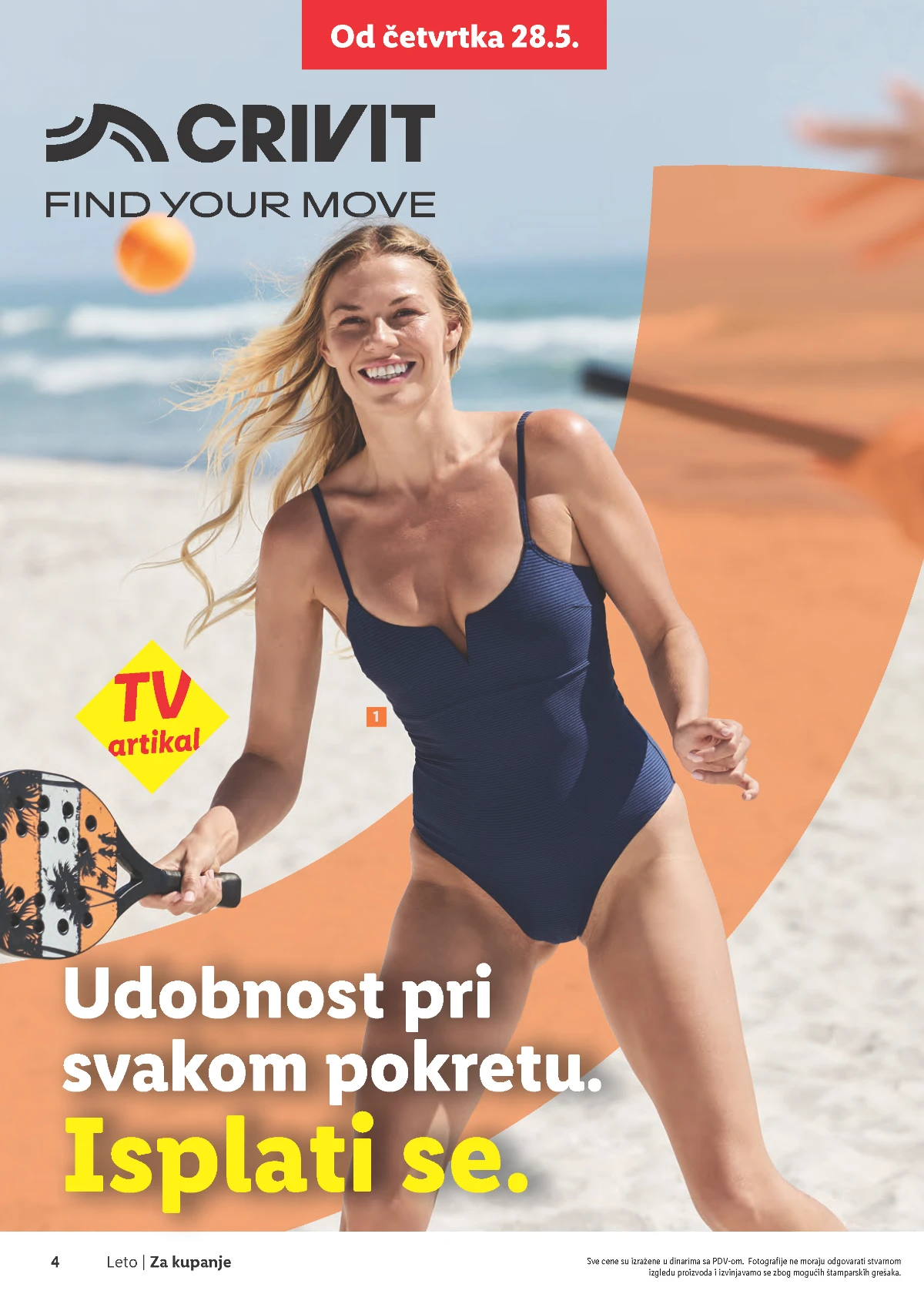 Lidl Leto 2026 strana 4 – Crivit kupaći program i oprema za plažu