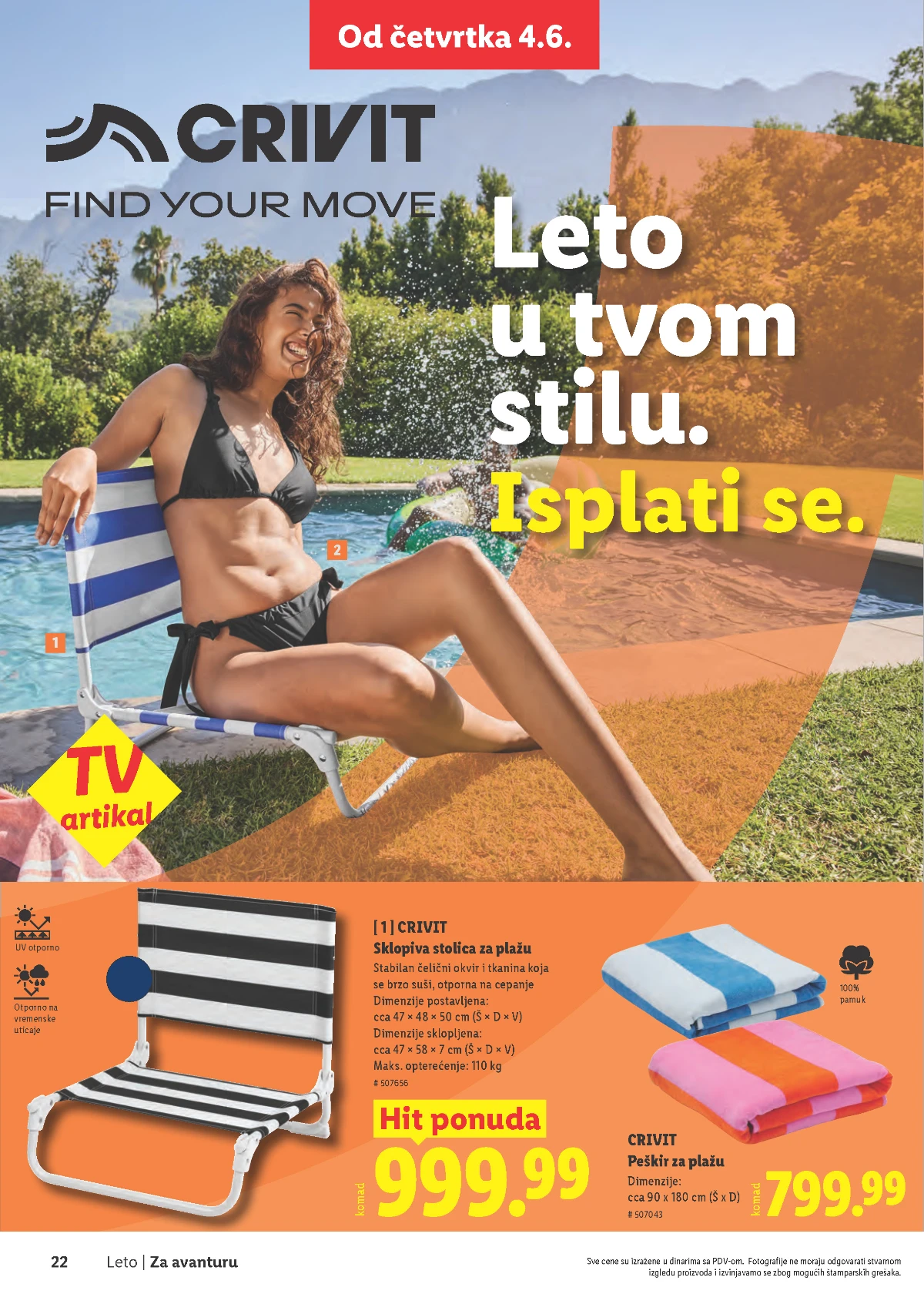 Lidl Leto 2026 strana 22 – asortiman za uživanje tokom leta