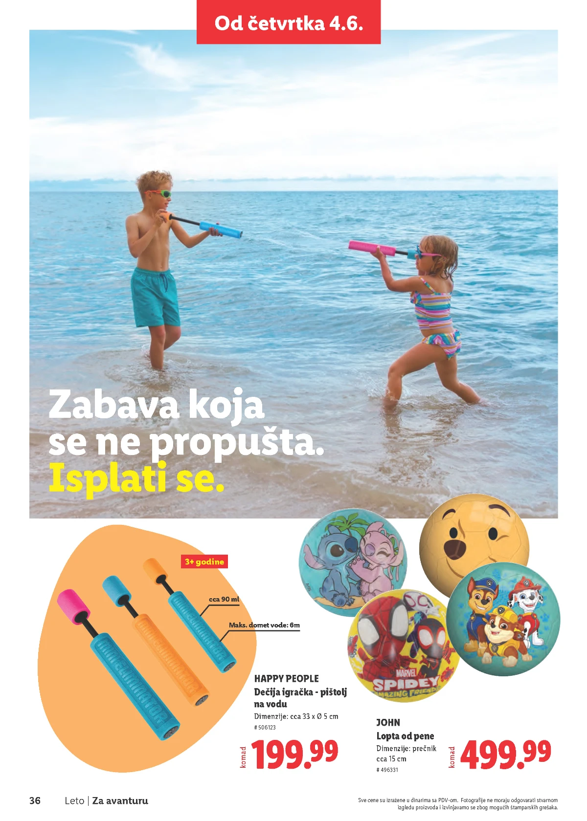Lidl Leto 2026 strana 36 – asortiman za uživanje tokom leta