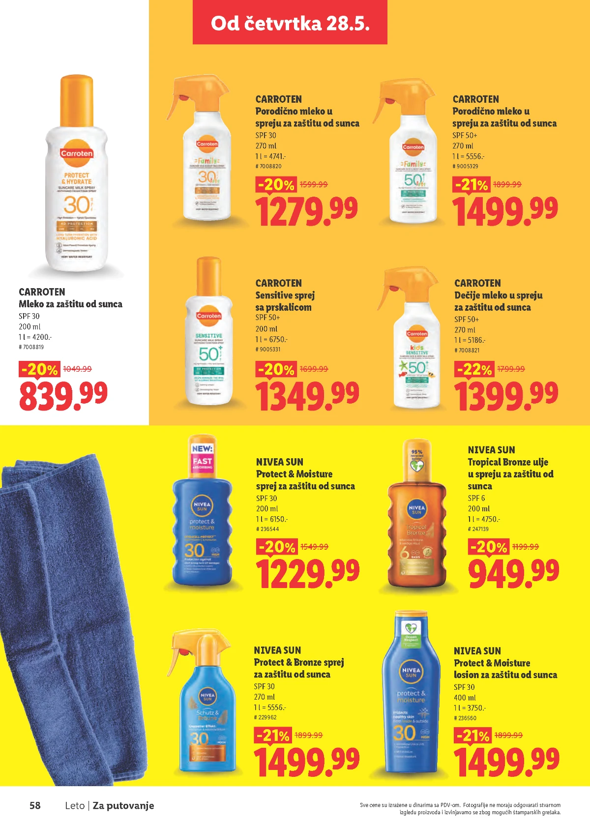 Lidl Leto 2026 strana 58 – asortiman za uživanje tokom leta