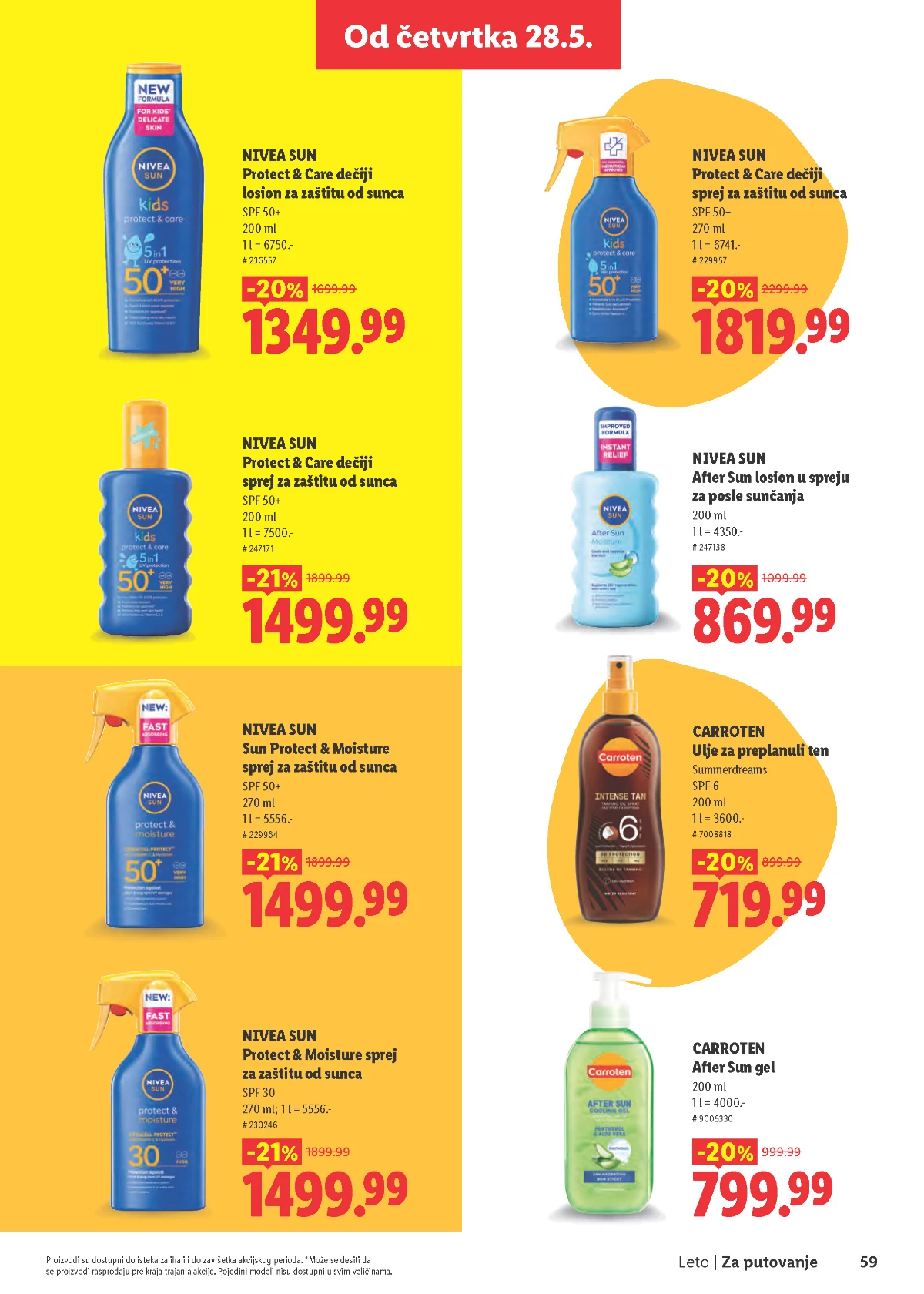 Lidl Leto 2026 strana 59 – asortiman za uživanje tokom leta