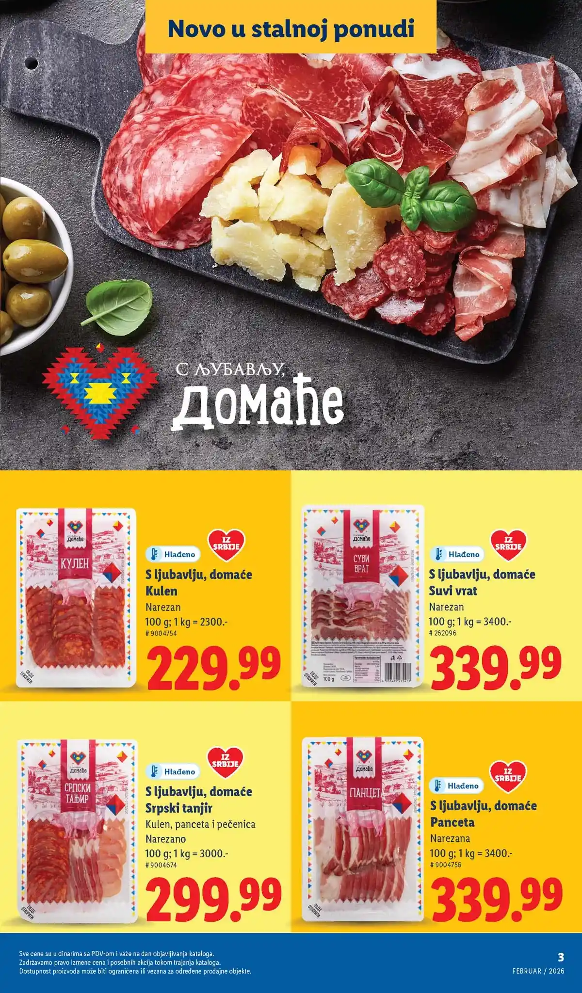 Lidl katalog sniženja – strana 3 Lidl katalog sniženja „Novo, a već omiljeno“ – strana 3, februar 2026 Srbija