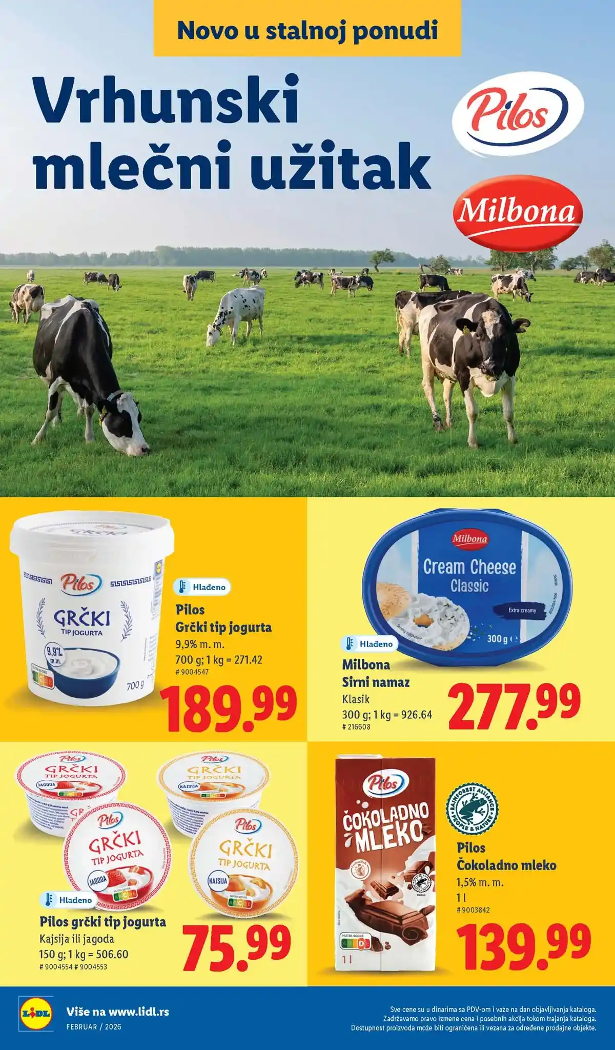 Lidl katalog sniženja – strana 6 Lidl katalog sniženja „Novo, a već omiljeno“ – strana 6, februar 2026 Srbija
