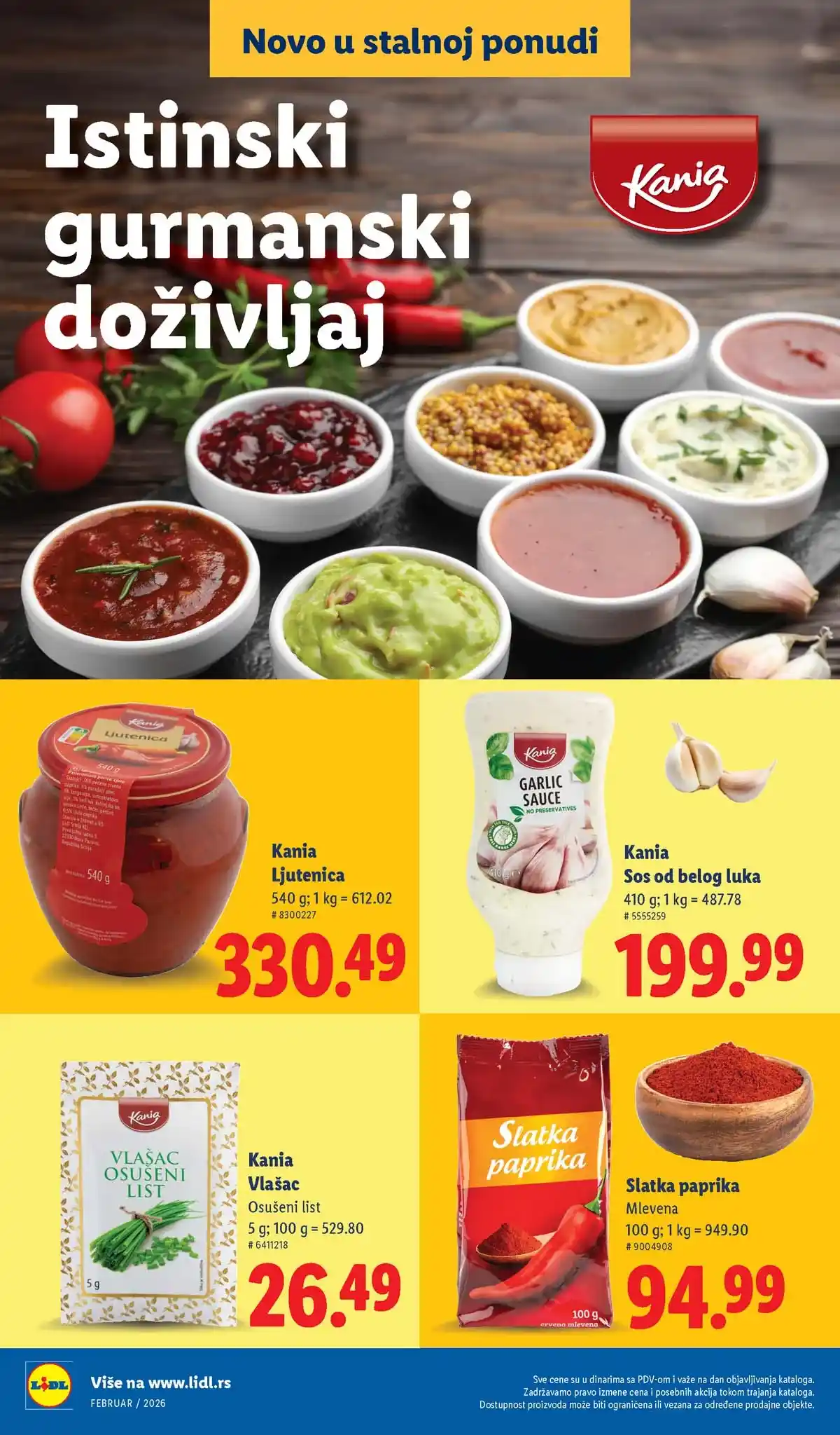 Lidl katalog sniženja – strana 8 Lidl katalog sniženja „Novo, a već omiljeno“ – strana 8, februar 2026 Srbija