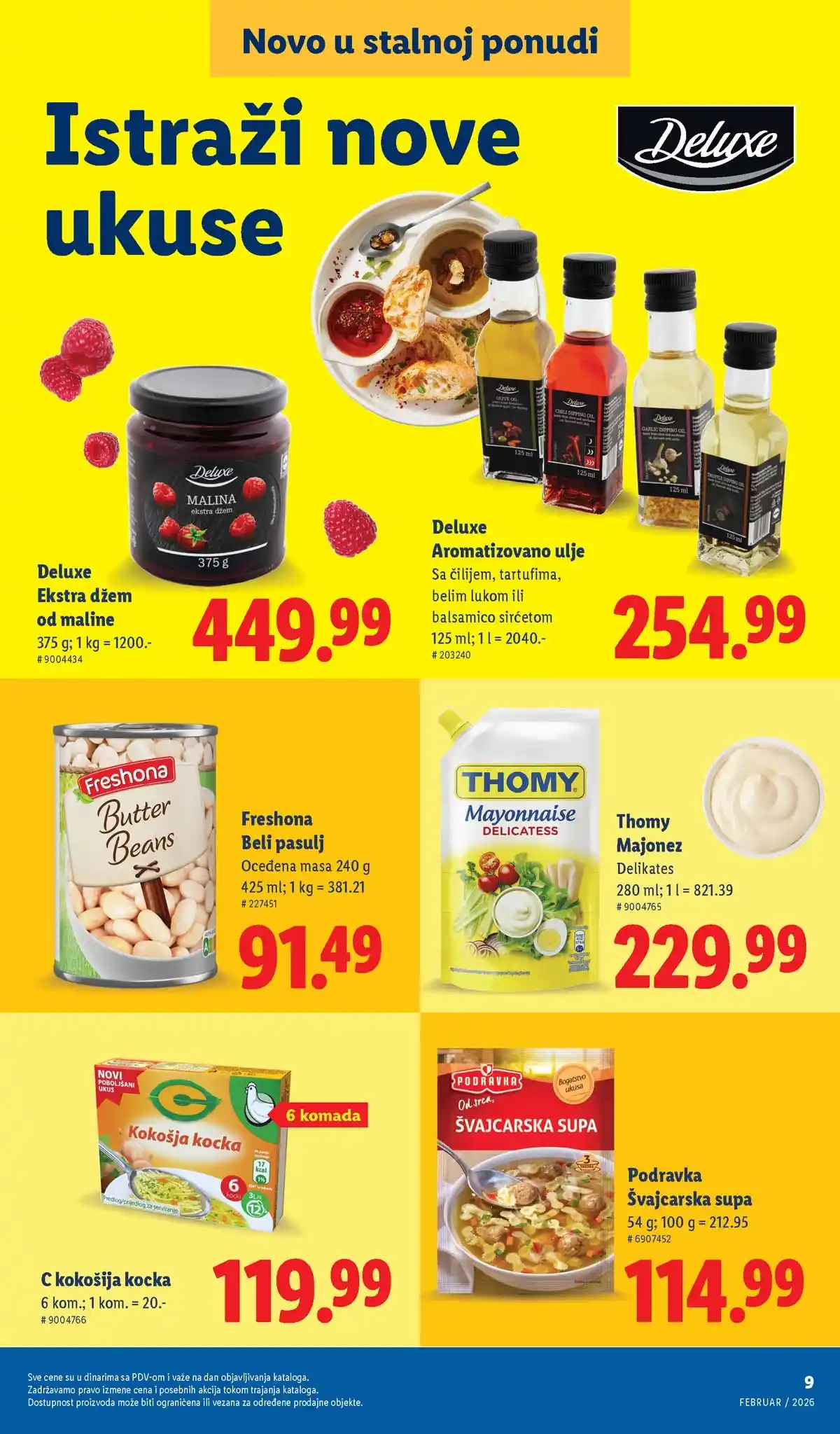 Lidl katalog sniženja – strana 9 Lidl katalog sniženja „Novo, a već omiljeno“ – strana 9, februar 2026 Srbija