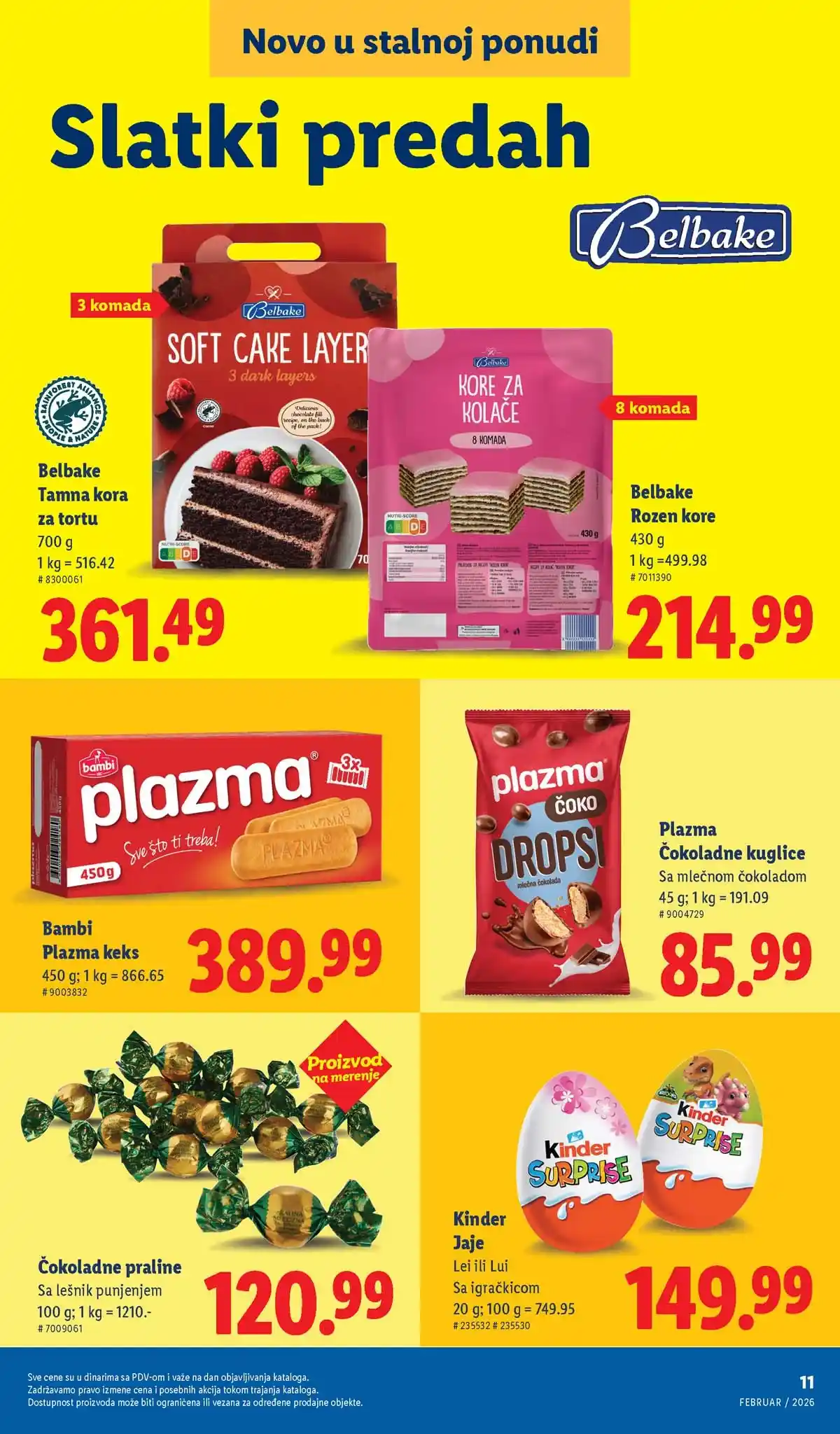 Lidl katalog sniženja – strana 11 Lidl katalog sniženja „Novo, a već omiljeno“ – strana 11, februar 2026 Srbija