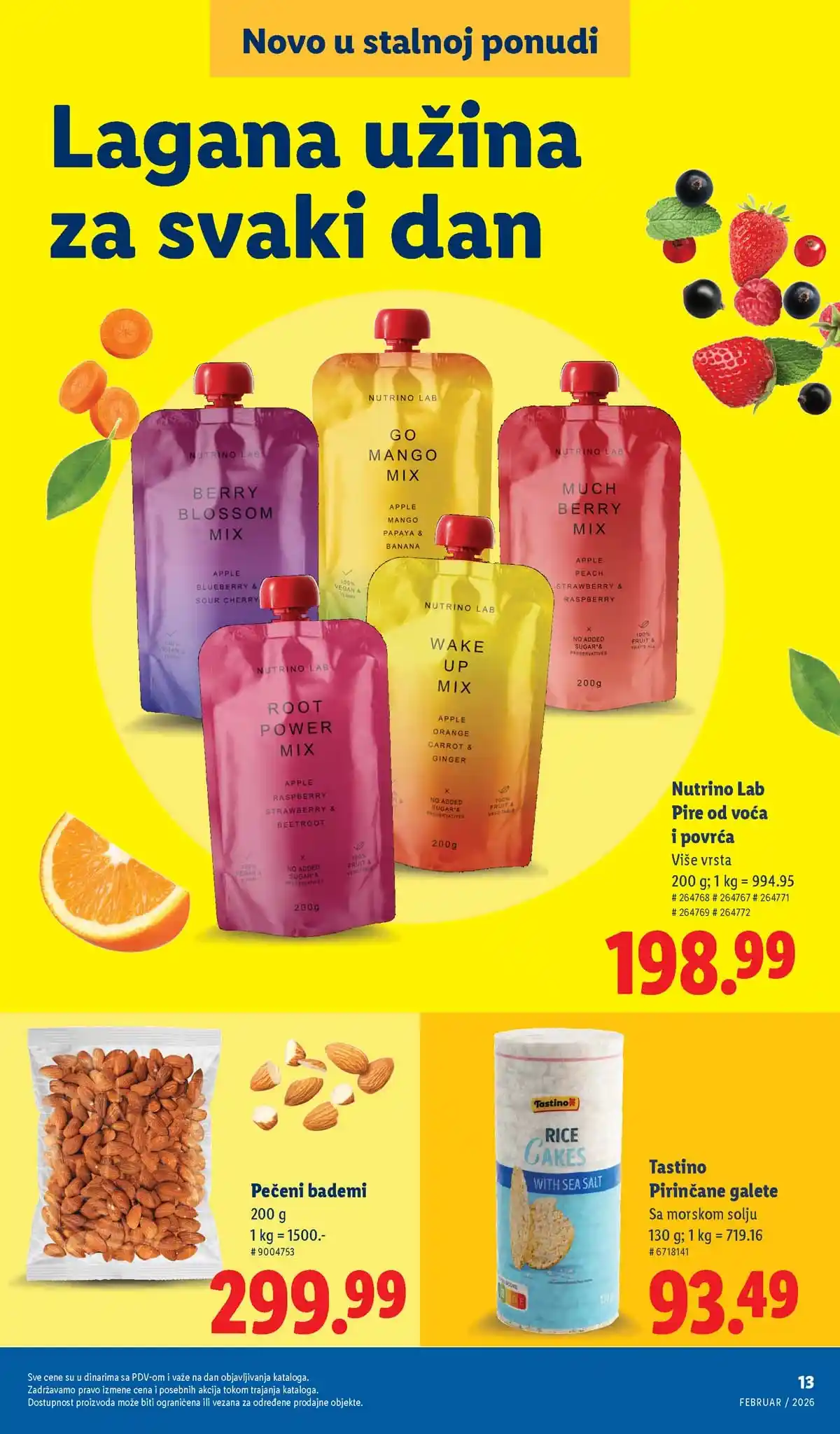 Lidl katalog sniženja – strana 13 Lidl katalog sniženja „Novo, a već omiljeno“ – strana 13, februar 2026 Srbija