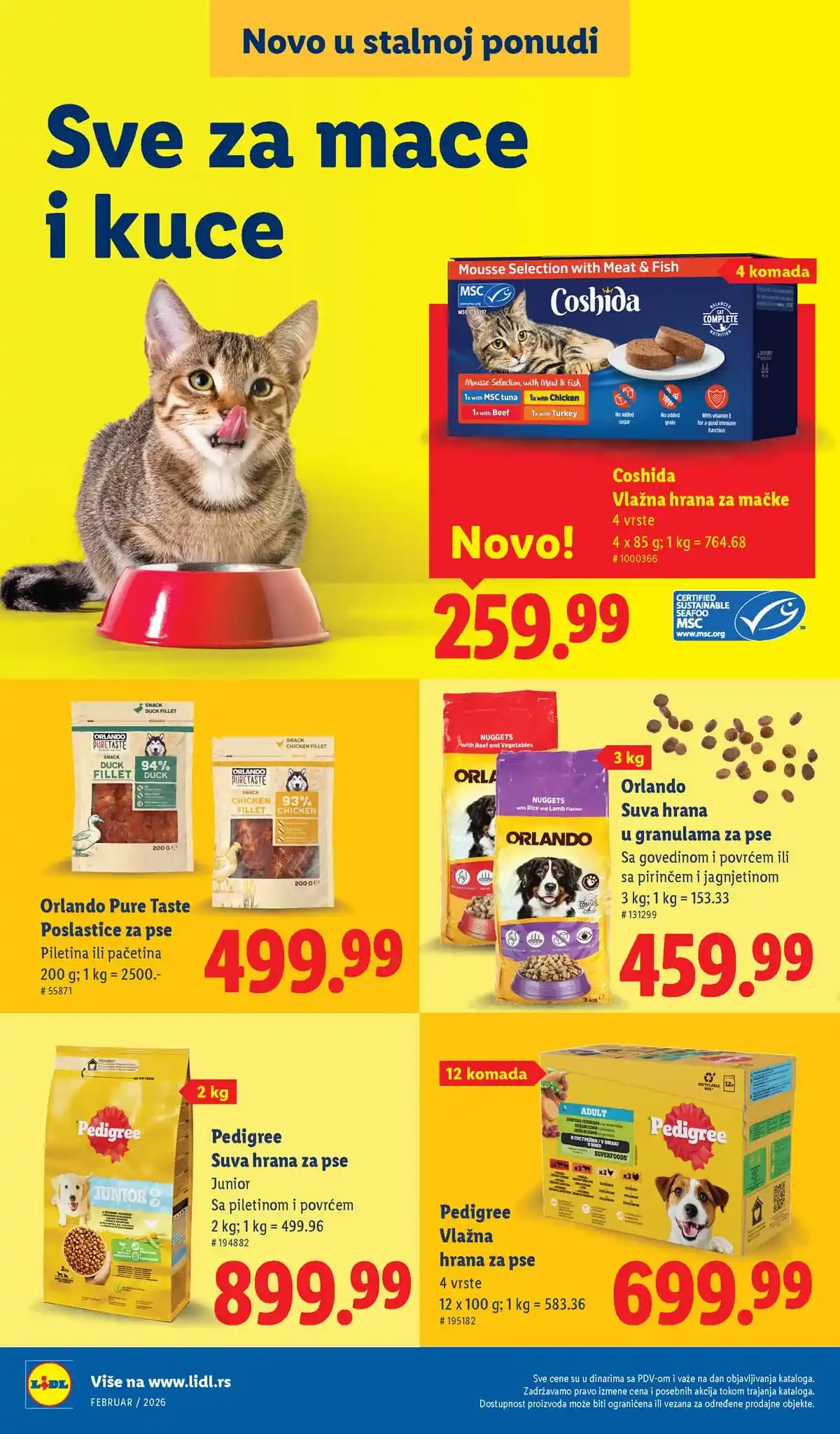 Lidl katalog sniženja – strana 16 Lidl katalog sniženja „Novo, a već omiljeno“ – strana 16, februar 2026 Srbija