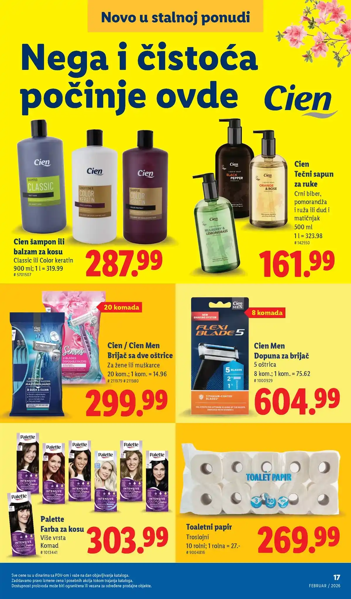 Lidl katalog sniženja – strana 17 Lidl katalog sniženja „Novo, a već omiljeno“ – strana 17, februar 2026 Srbija