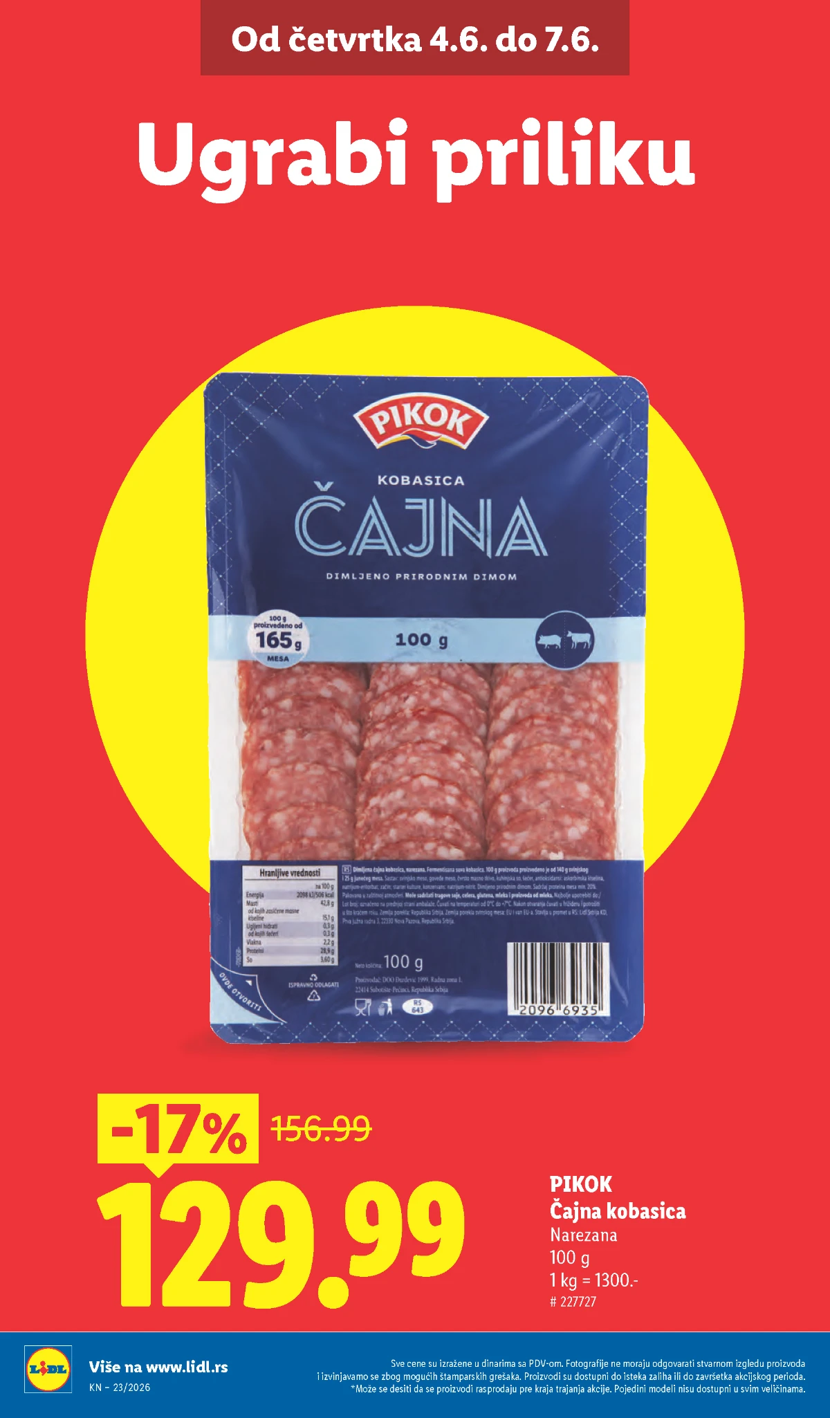 Lidl bademi, Amstel pivo i Lidl Plus ponude