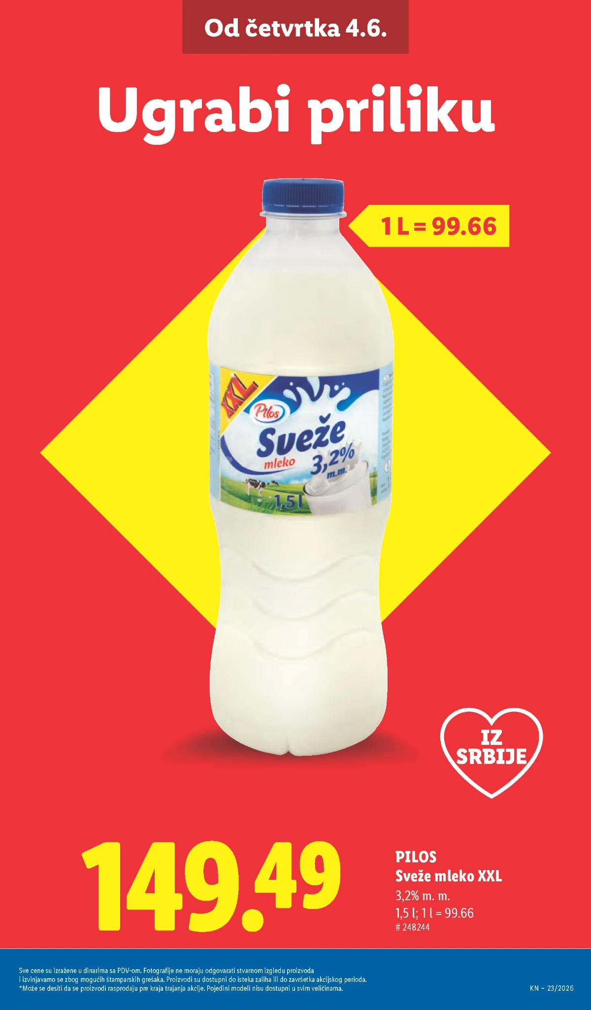Lidl trešnje, pastrmka i burata jun 2026
