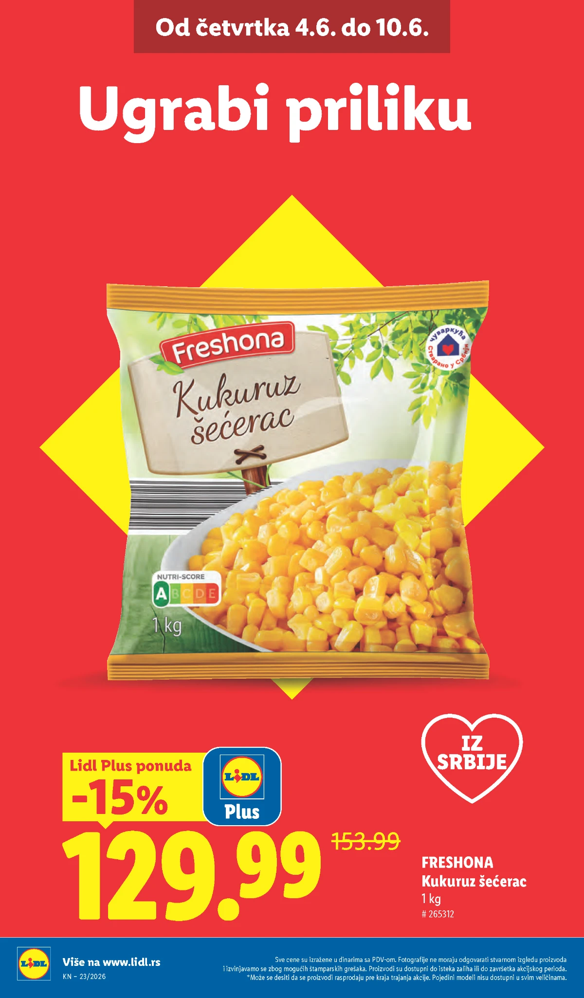 Lidl voće i povrće na akciji do 34 posto