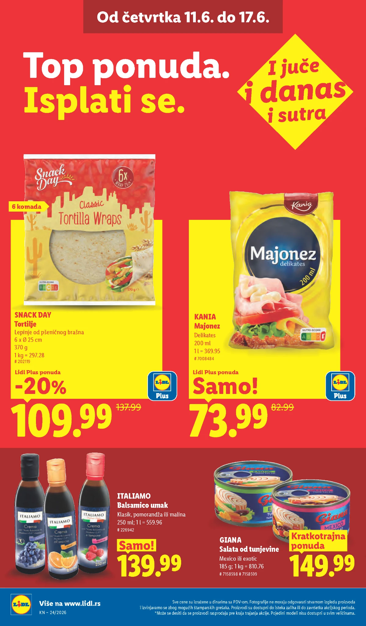 Lidl katalog sniženja i akcijskih ponuda strana 24