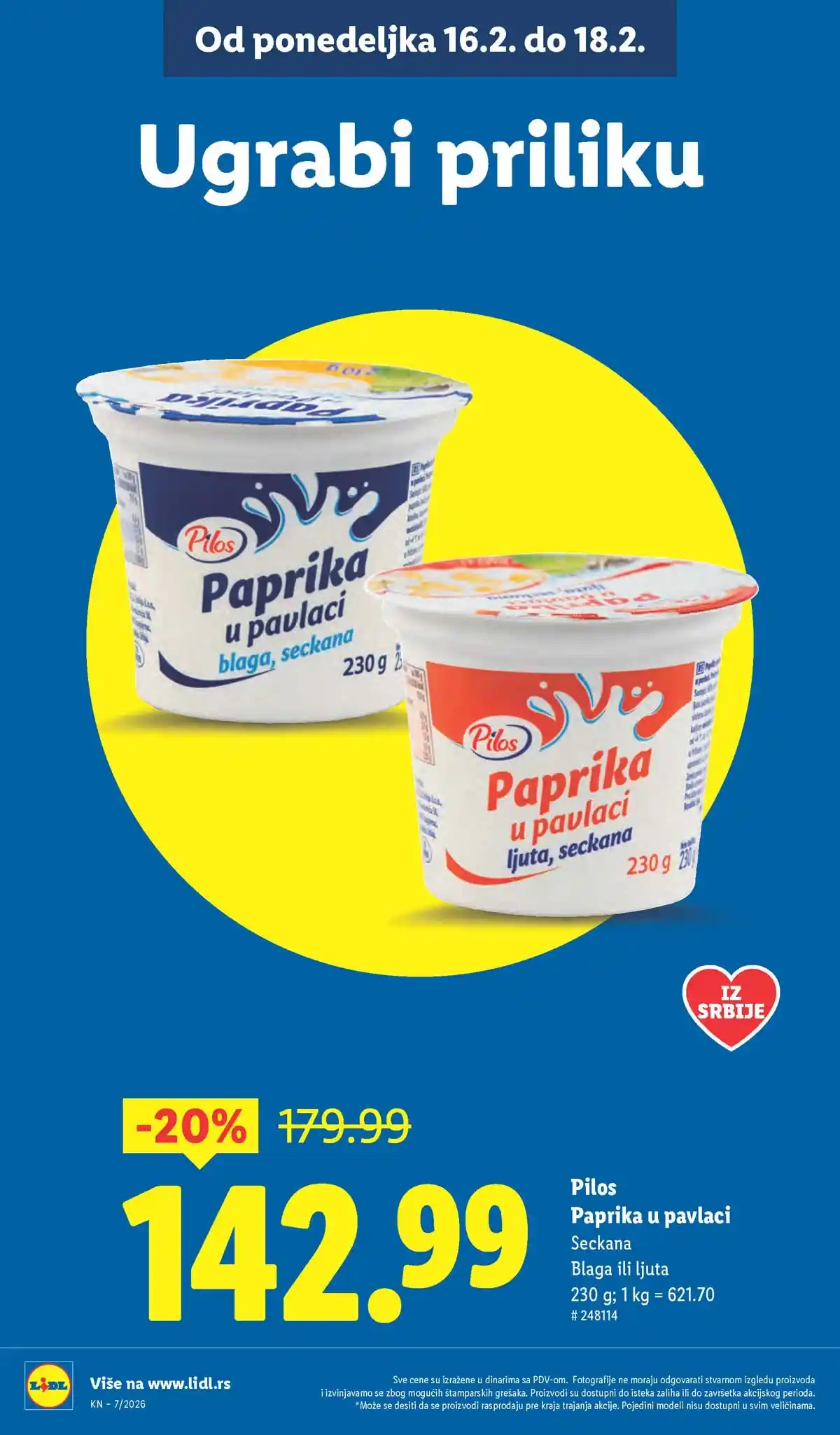 Lidl katalog sniženja Srbija februarska akcija – strana 12 Lidl katalog akcija Srbija popusti do 18. februara 2026 – strana 12