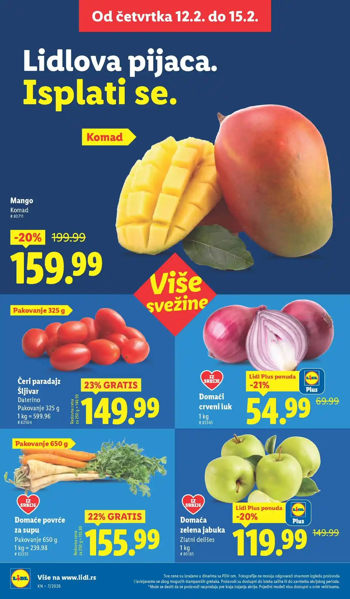 Lidl katalog sniženja Srbija februarska akcija – strana 14 Lidl katalog akcija Srbija popusti do 18. februara 2026 – strana 14