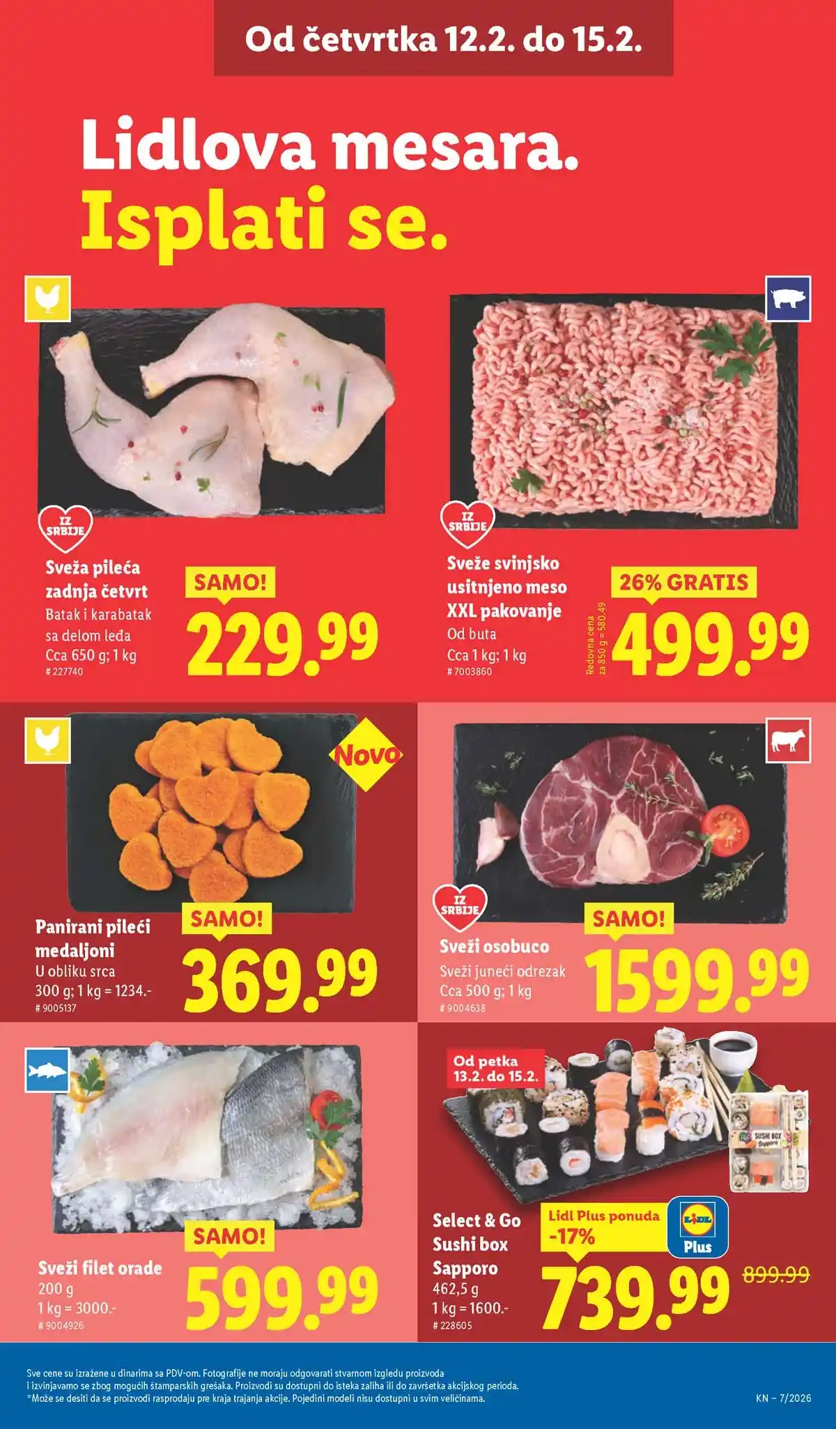 Lidl katalog sniženja Srbija februarska akcija – strana 15 Lidl katalog akcija Srbija popusti do 18. februara 2026 – strana 15