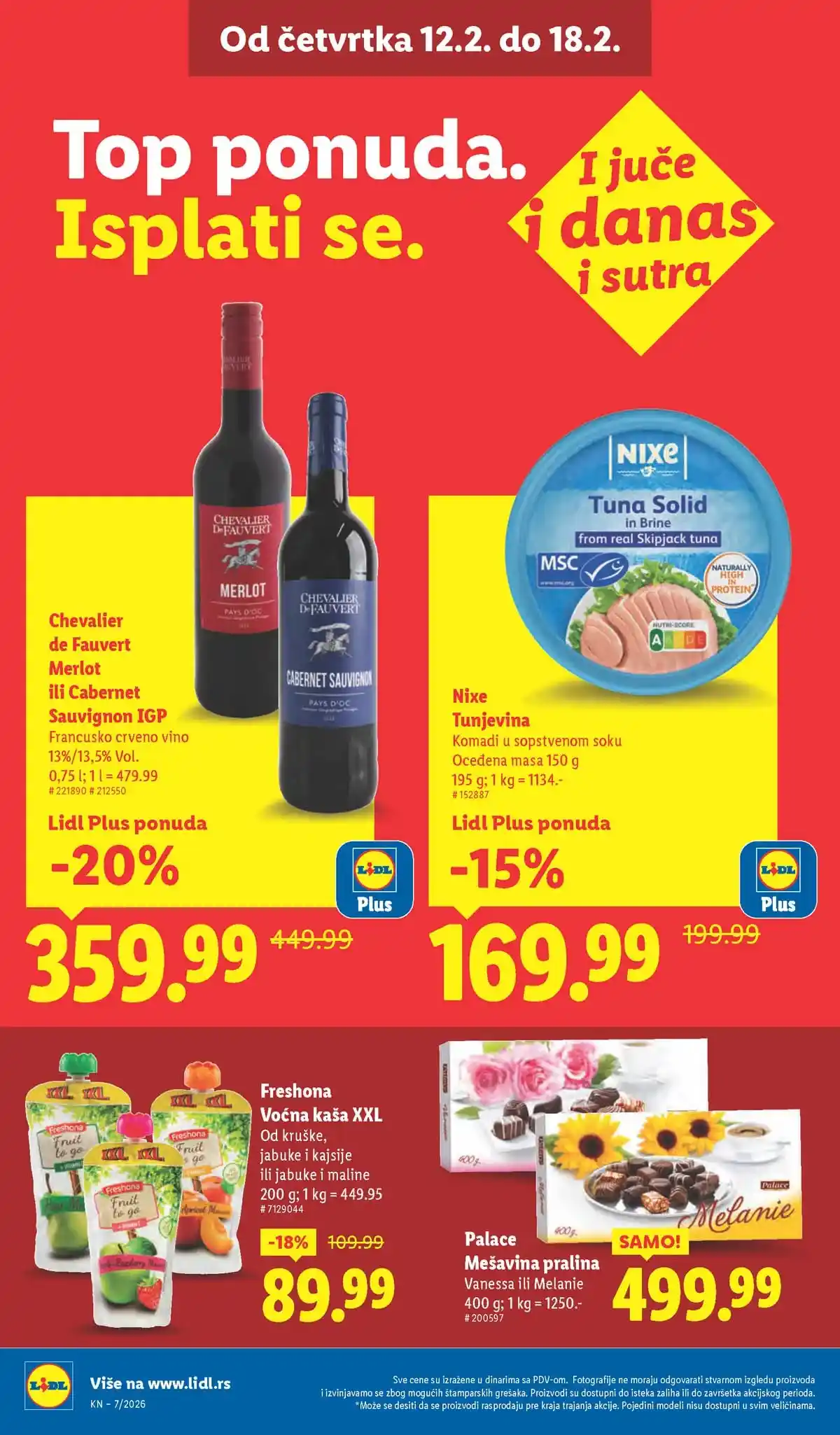 Lidl katalog sniženja Srbija februarska akcija – strana 22 Lidl katalog akcija Srbija popusti do 18. februara 2026 – strana 22