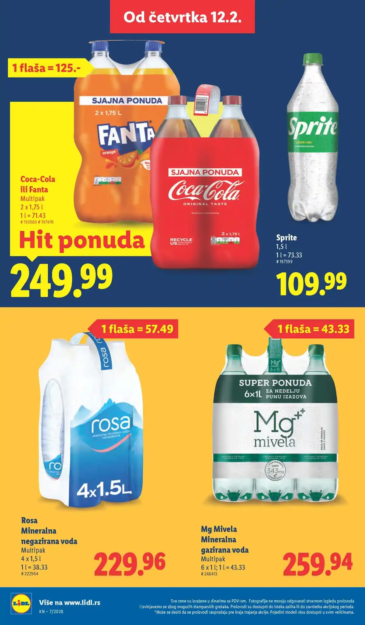 Lidl katalog sniženja Srbija februarska akcija – strana 32 Lidl katalog akcija Srbija popusti do 18. februara 2026 – strana 32