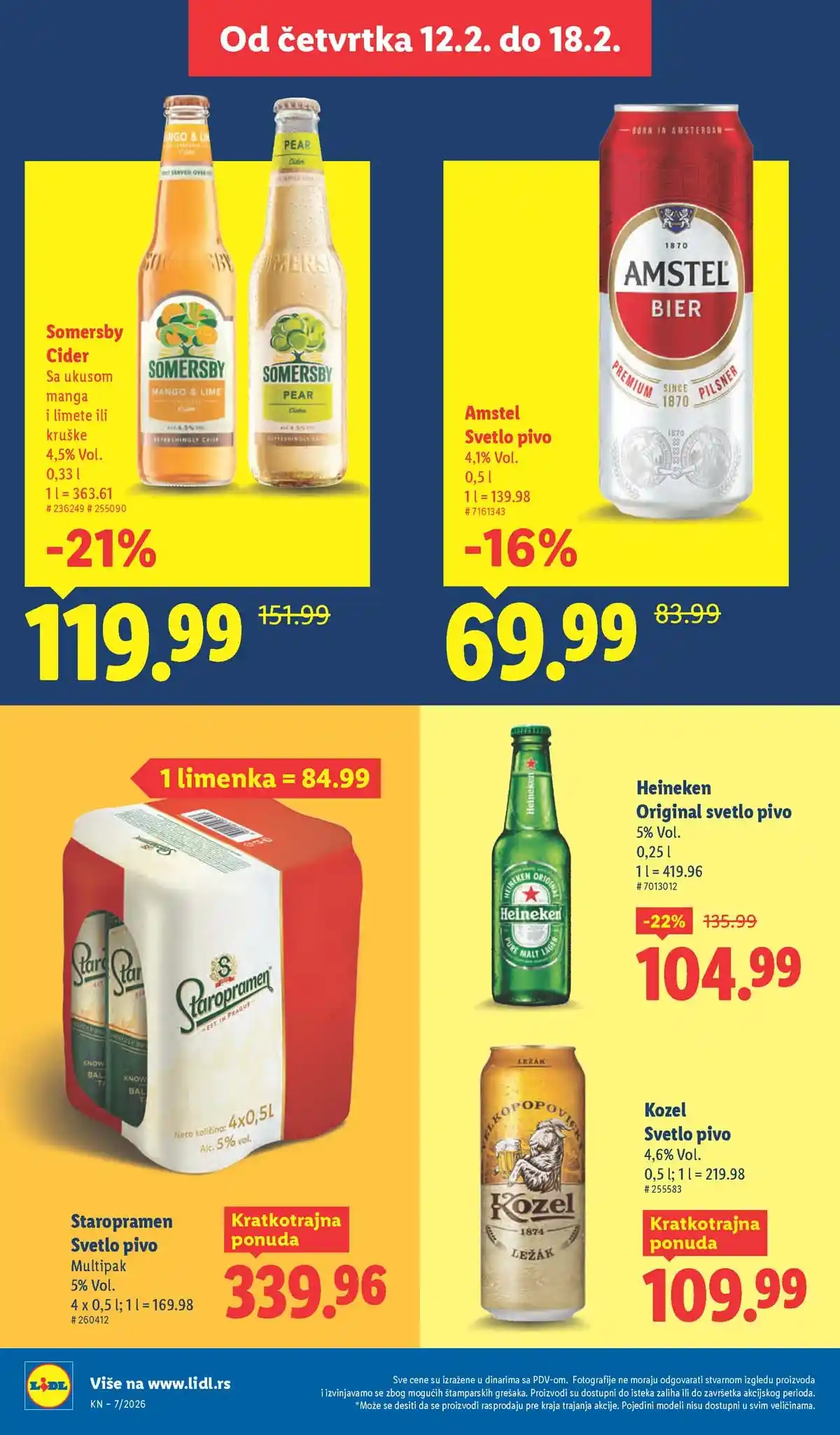 Lidl katalog sniženja Srbija februarska akcija – strana 34 Lidl katalog akcija Srbija popusti do 18. februara 2026 – strana 34