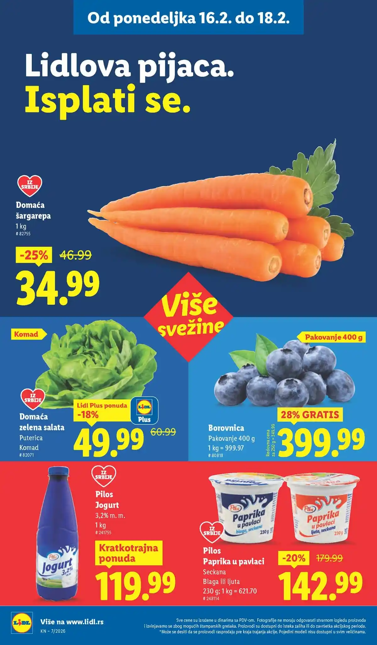 Lidl katalog sniženja Srbija februarska akcija – strana 84 Lidl katalog akcija Srbija popusti do 18. februara 2026 – strana 84