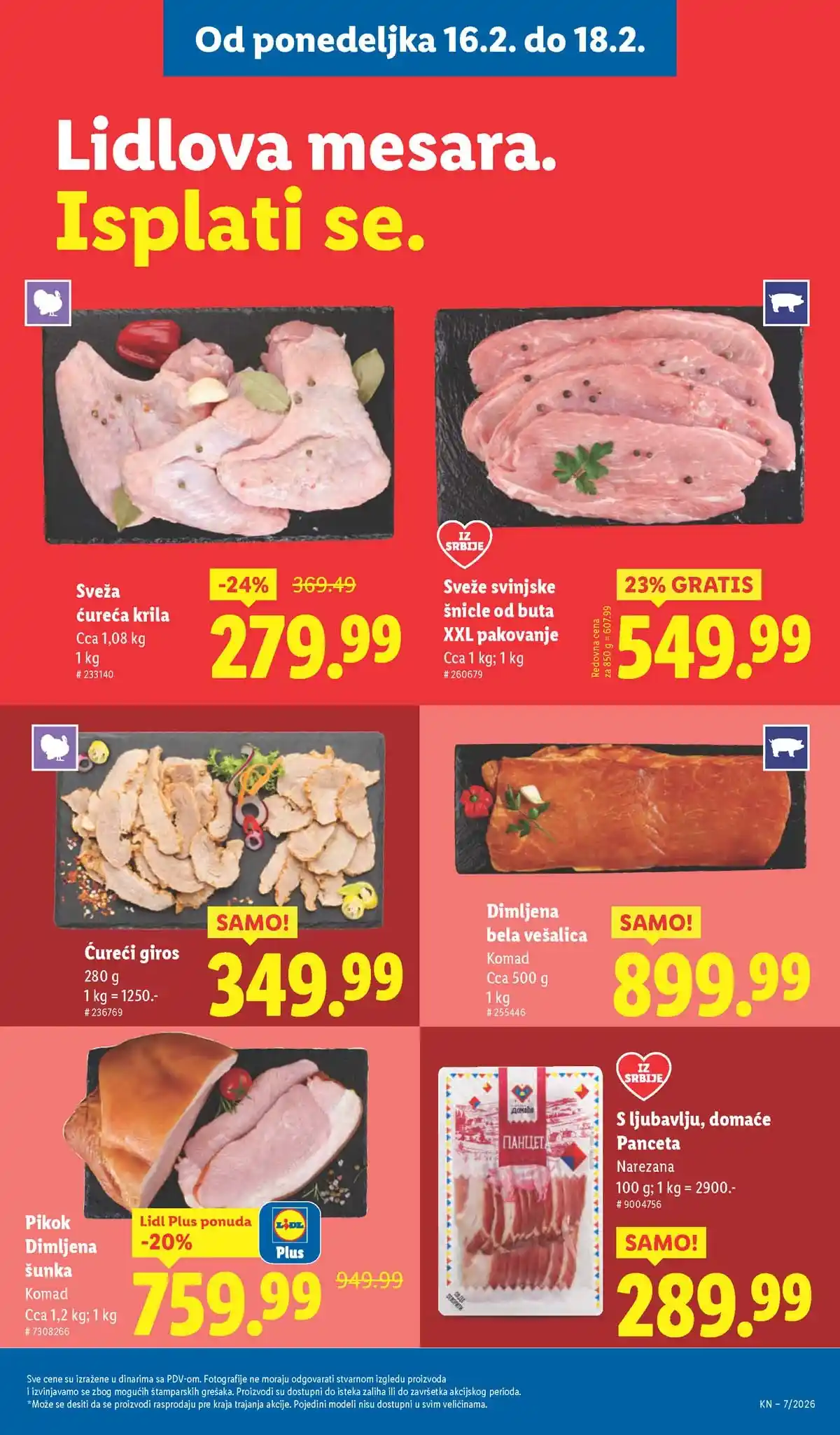 Lidl katalog sniženja Srbija februarska akcija – strana 85 Lidl katalog akcija Srbija popusti do 18. februara 2026 – strana 85