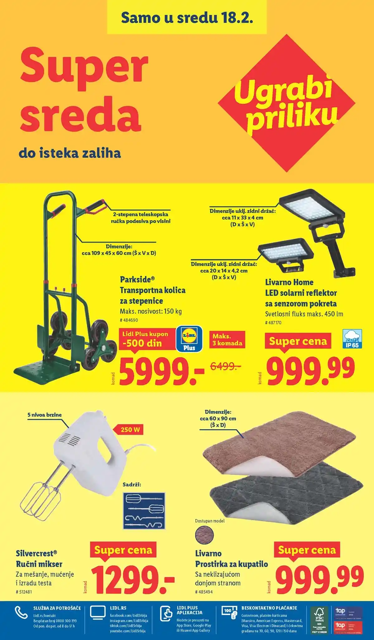 Lidl katalog sniženja Srbija februarska akcija – strana 86 Lidl katalog akcija Srbija popusti do 18. februara 2026 – strana 86