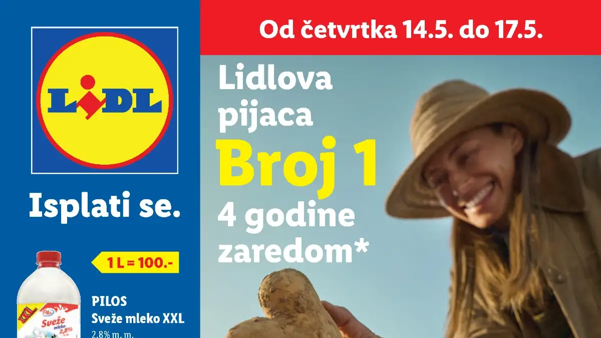Lidl katalog Srbija maj 2026 – grill miks 799,99 din, jagode 159,99 din i Ariel 1.999,99 din