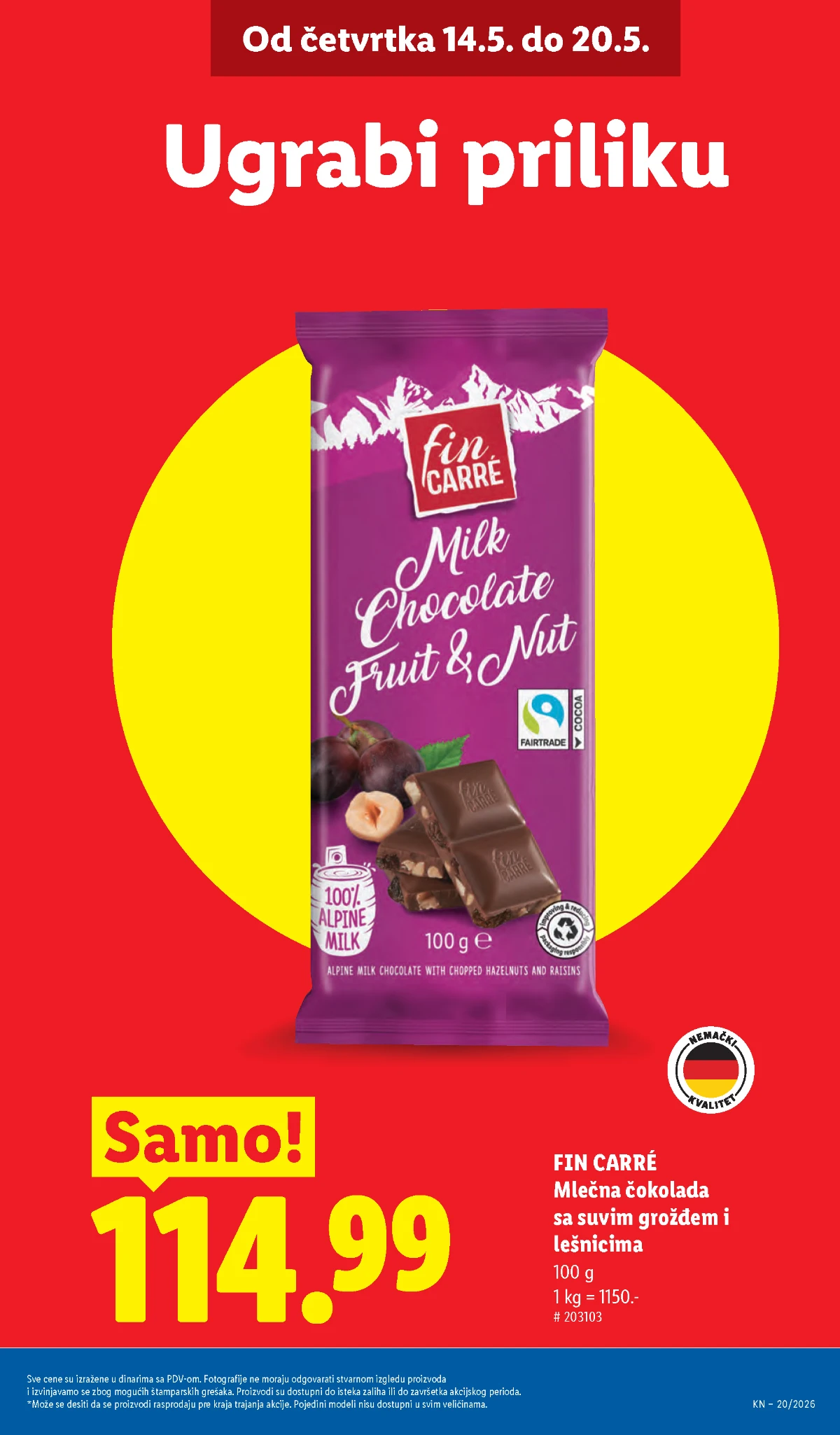 Lidl katalog strana 7 – Bellarom kafa i prehrana Lidl kafa i prehrana maj 2026 – Bellarom kafa i akcijske cene