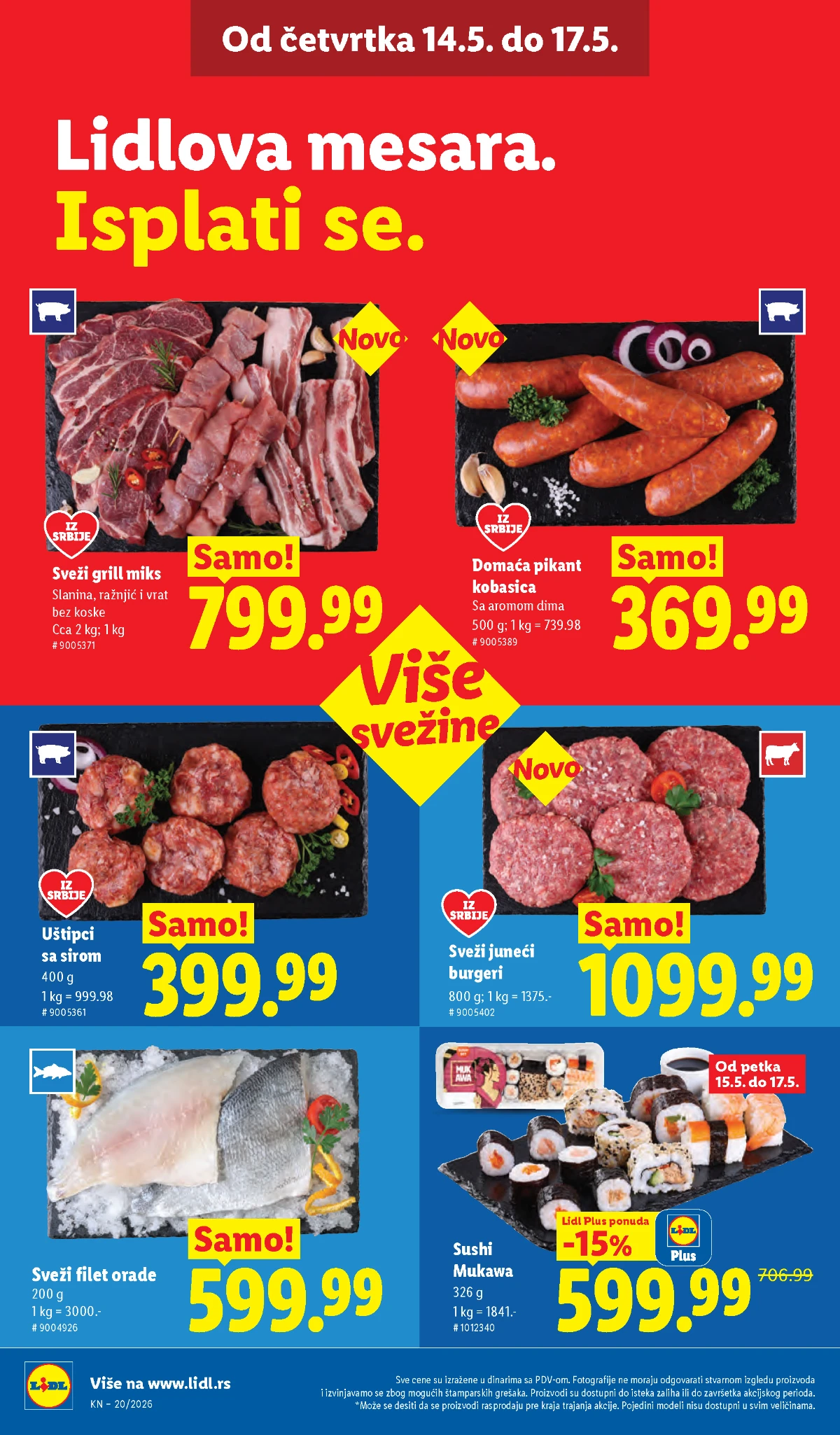 Lidl katalog strana 16 – proizvodi za kuću i svakodnevnu upotrebu Lidl katalog proizvodi za kuću i domaćinstvo maj 2026