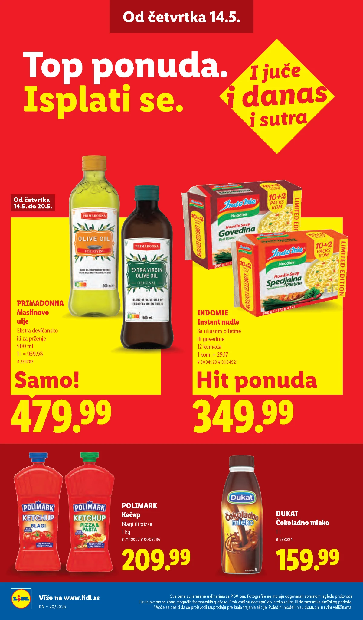 Lidl katalog akcija strana 24 – hit ponude 07.05.–13.05.2026 Lidl katalog akcija strana 24 hit ponude Srbija 2026