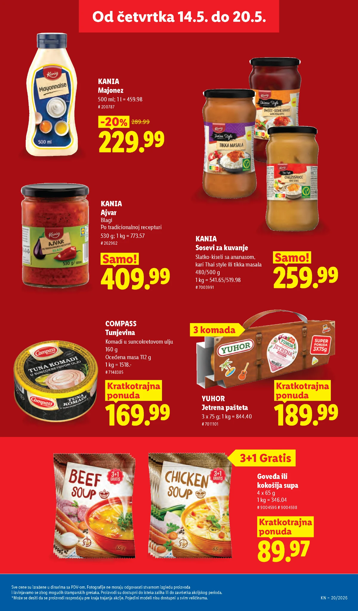 Lidl katalog akcija strana 25 – hit ponude 07.05.–13.05.2026 Lidl katalog akcija strana 25 hit ponude Srbija 2026