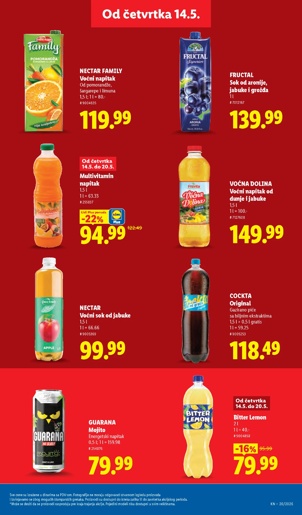 Lidl katalog akcija strana 29 – hit ponude 07.05.–13.05.2026 Lidl katalog akcija strana 29 hit ponude Srbija 2026