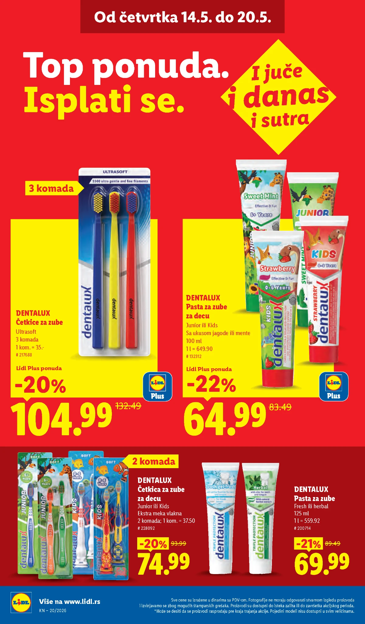 Lidl katalog akcija strana 30 – hit ponude 07.05.–13.05.2026 Lidl katalog akcija strana 30 hit ponude Srbija 2026