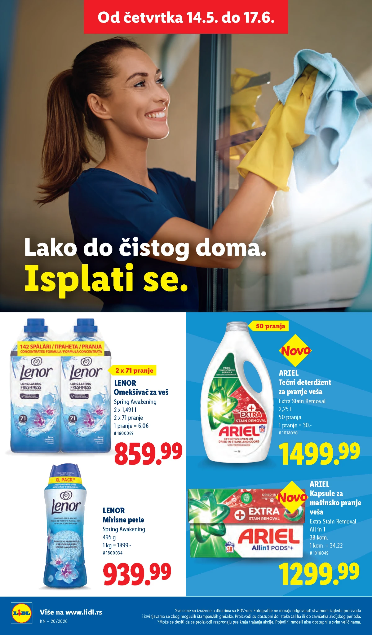 Lidl katalog akcija strana 34 – hit ponude 07.05.–13.05.2026 Lidl katalog akcija strana 34 hit ponude Srbija 2026