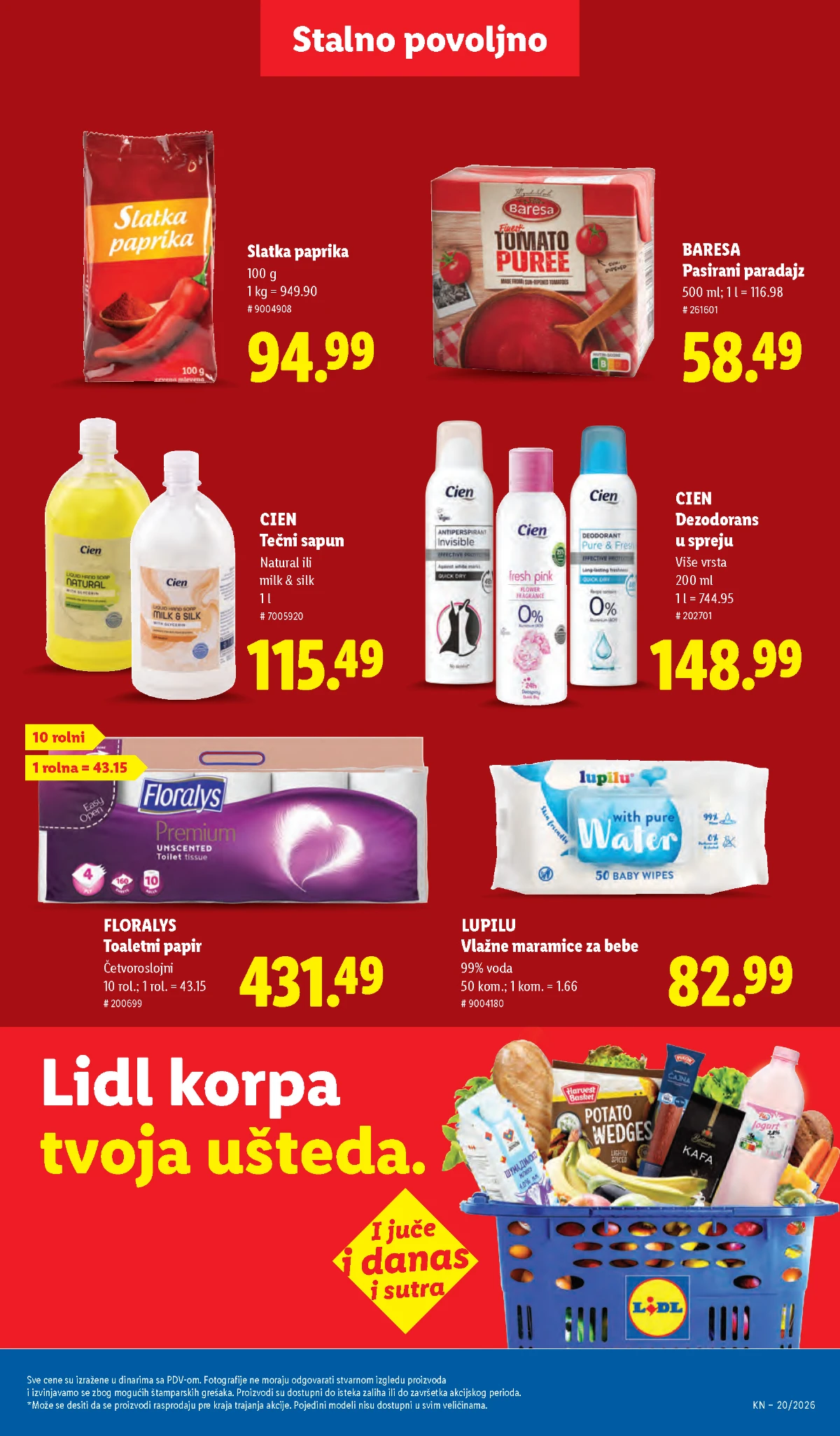 Lidl katalog akcija strana 41 – hit ponude 07.05.–13.05.2026 Lidl katalog akcija strana 41 hit ponude Srbija 2026